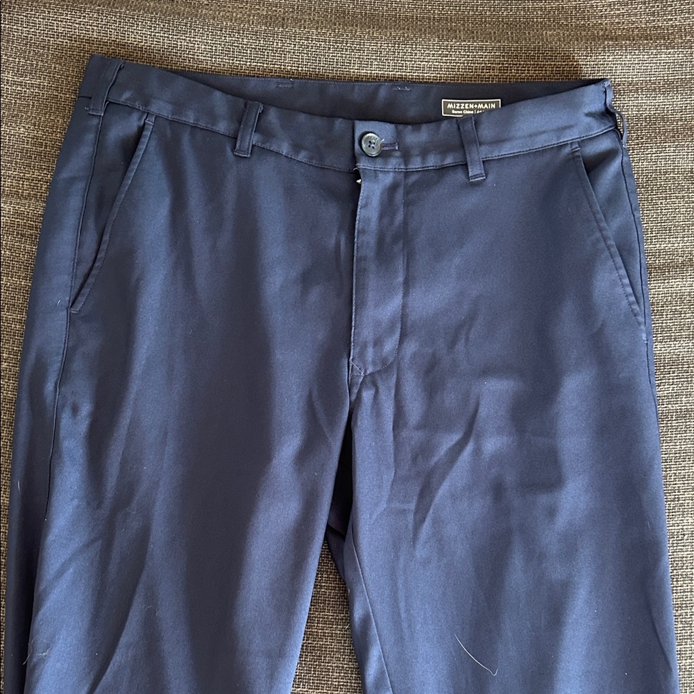 Nudie Jeans Men's Dark Blue Dress Pants